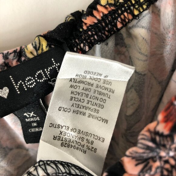 Derek Heart Plus Floral Off Shoulder Jumpsuit Colorful Size 1X - Picture 4 of 4